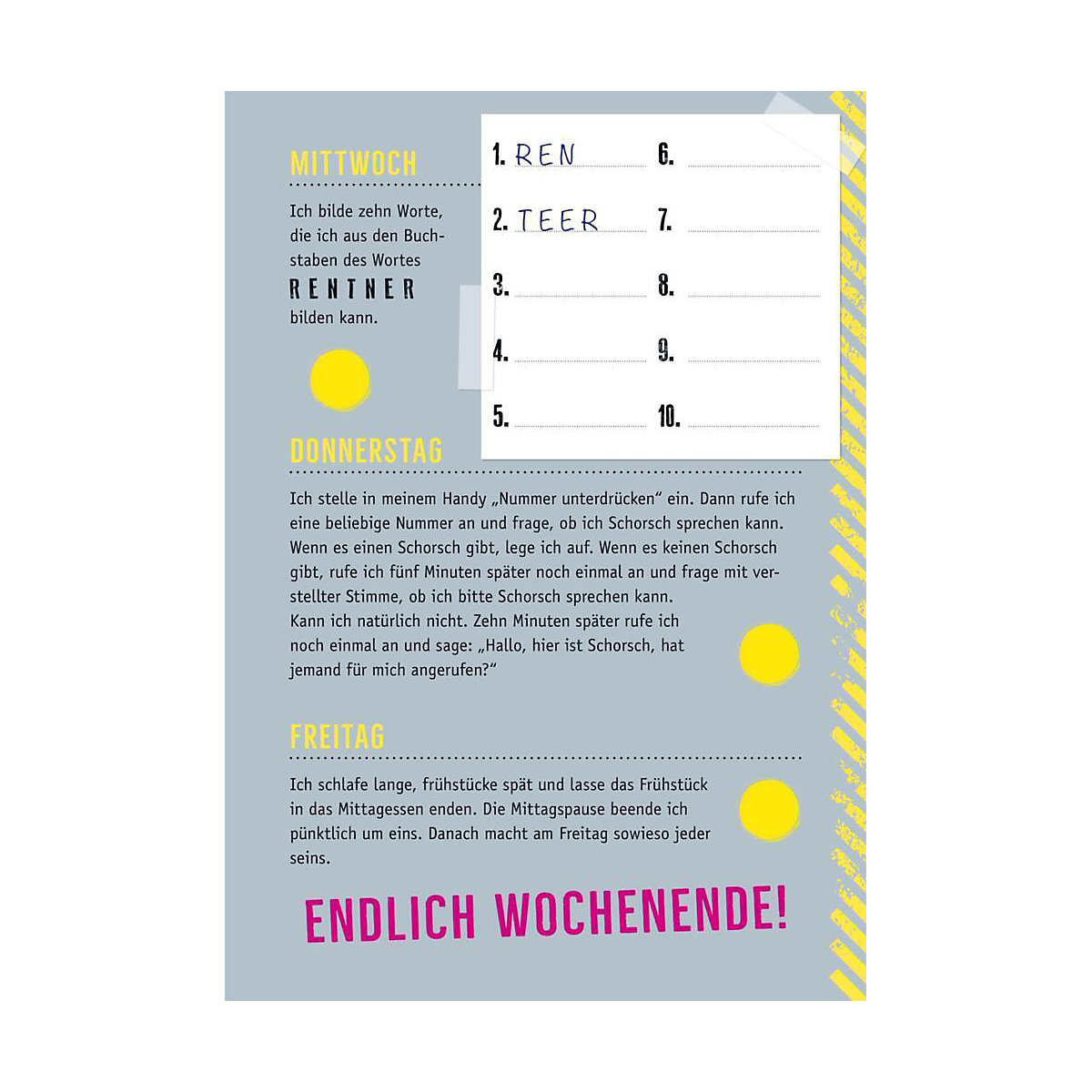 Erste Hilfe für den Ruhestand - Dein Ausfüllbuch