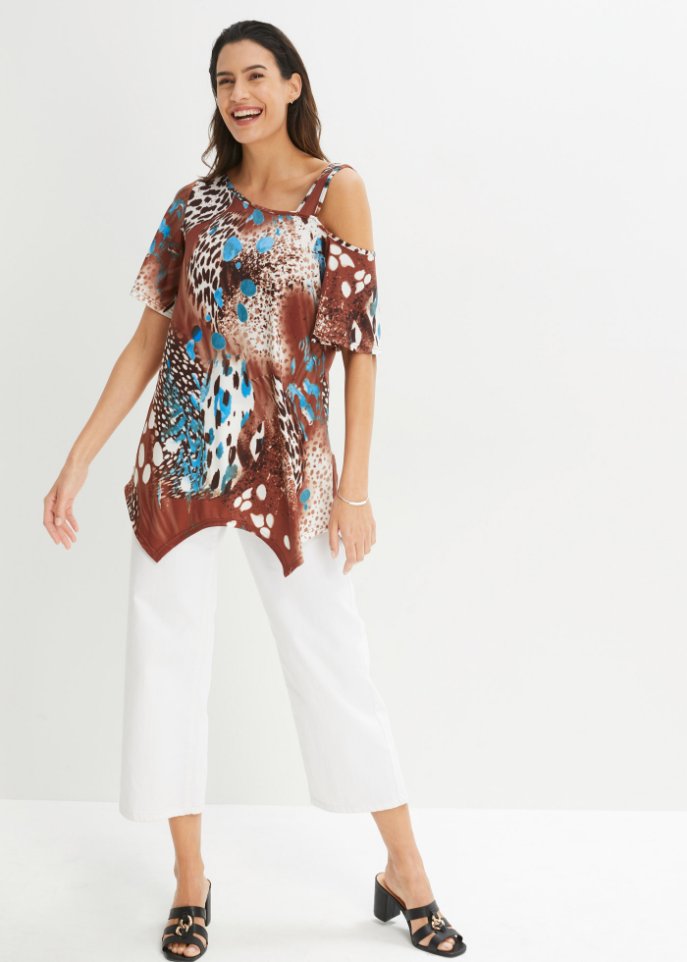 Longshirt mit Zipfel