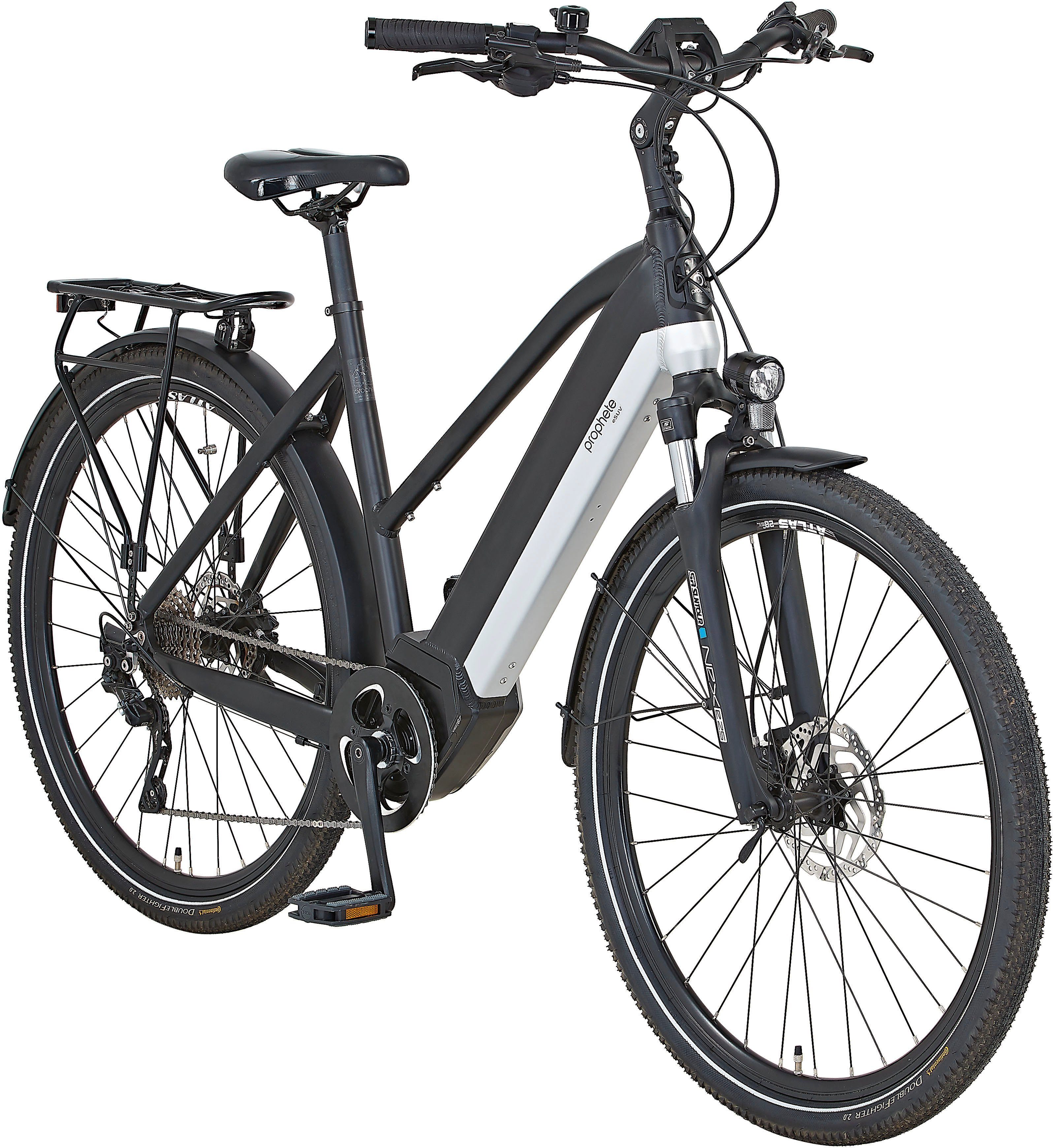 Prophete E-Bike eSUV 23.ETS.15, 10 Gang Shimano Deore Xt Schaltwerk, Kettenschaltung, Mittelmotor, 630 Wh Akku