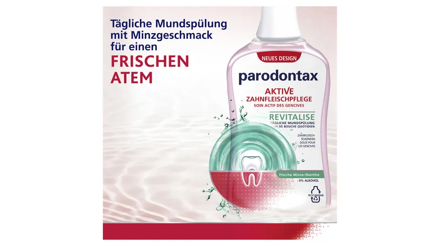 Parodontax Tägliche Zahnfleischpflege Mundspülung Revitalise 300 ml