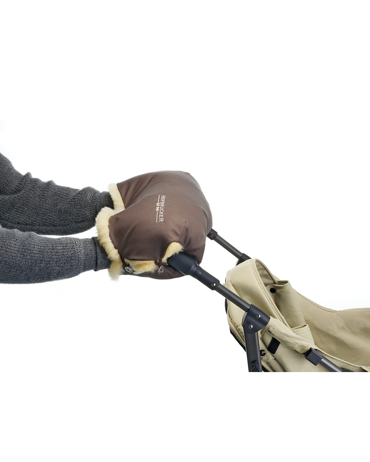 Kinderwagen Lammfell Handmuff Hergestellt in Deutschland Fußsäcke