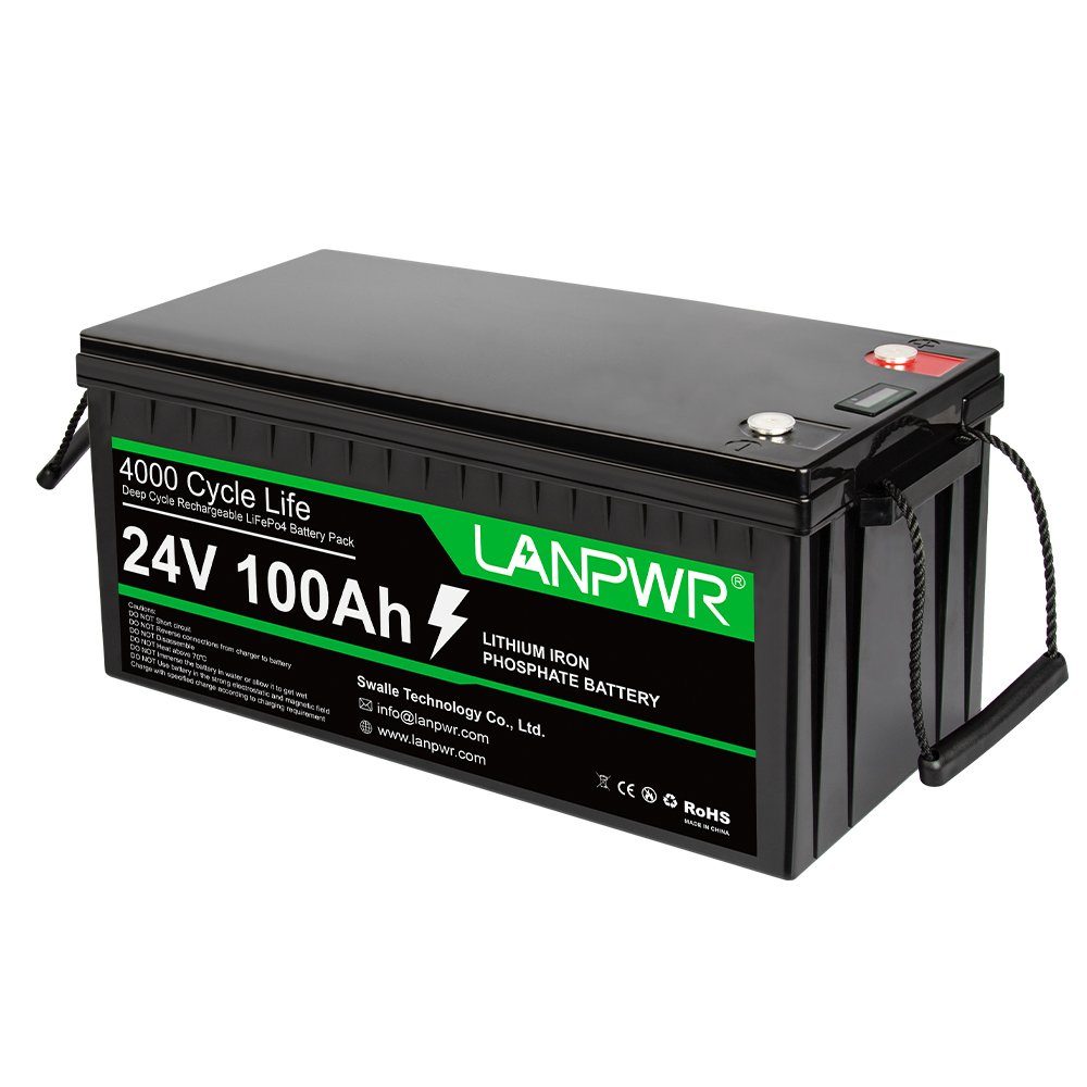 Tidyard Stromerzeuger 24V 100AH LiFePO4-Akku,Akkus und PowerBanks,Nennspannung: 25,6 V, (Energiespeicherbatterie Notstromversorgungen, LiFePO4 Batterie Powerstation für Stromausfall,Reise,Camping,Angeln), 4000 Zyklen,ist leicht,umweltfreundlich,erwei
