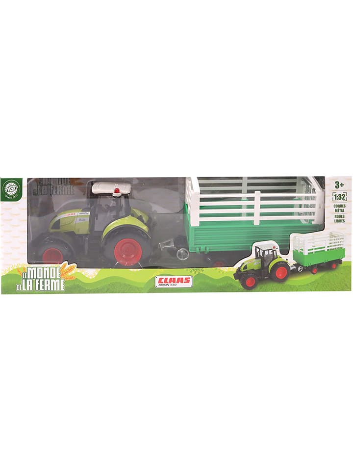 Les Amis de la Ferme Traktor mit Anhänger 