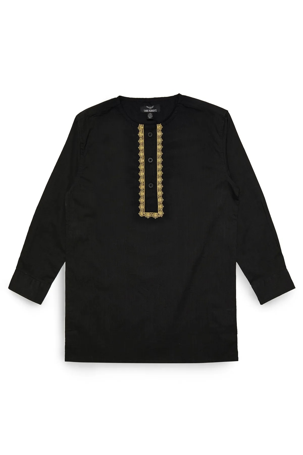 Threadboys  Hemd - Schwarz - Regular Fit