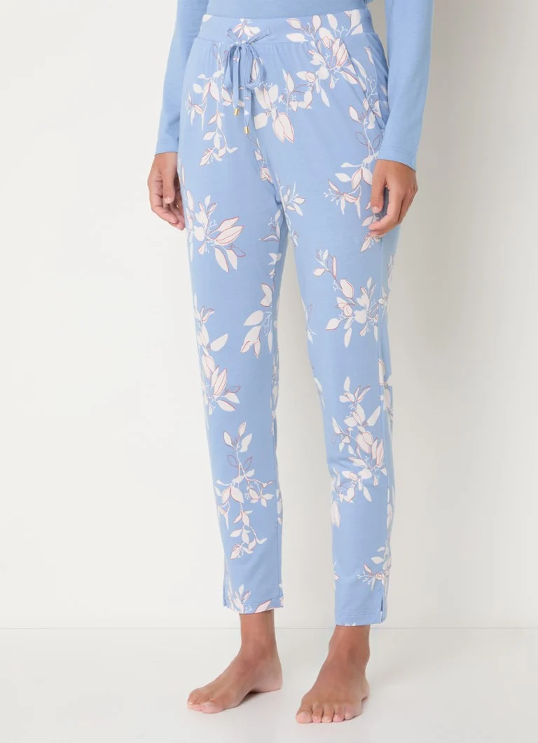 Pantaloni de pijama Hanro cu imprimeu floral