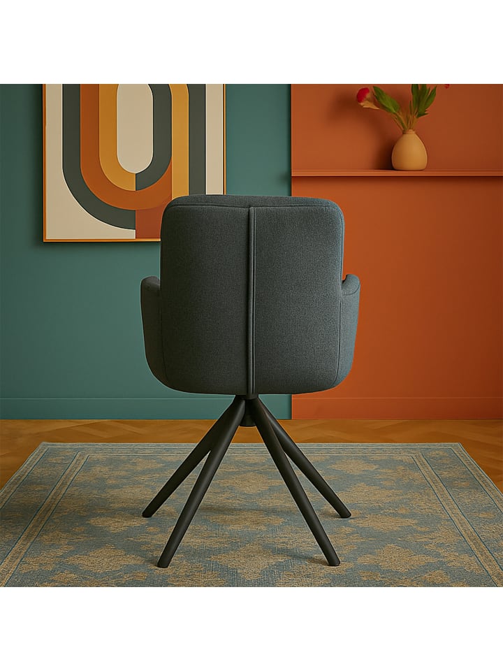 B&D Home Drehstuhl CAZAR in Anthrazit - (B)57,5 x (H)90 x (T)65,5 cm günstig kaufen onesize
