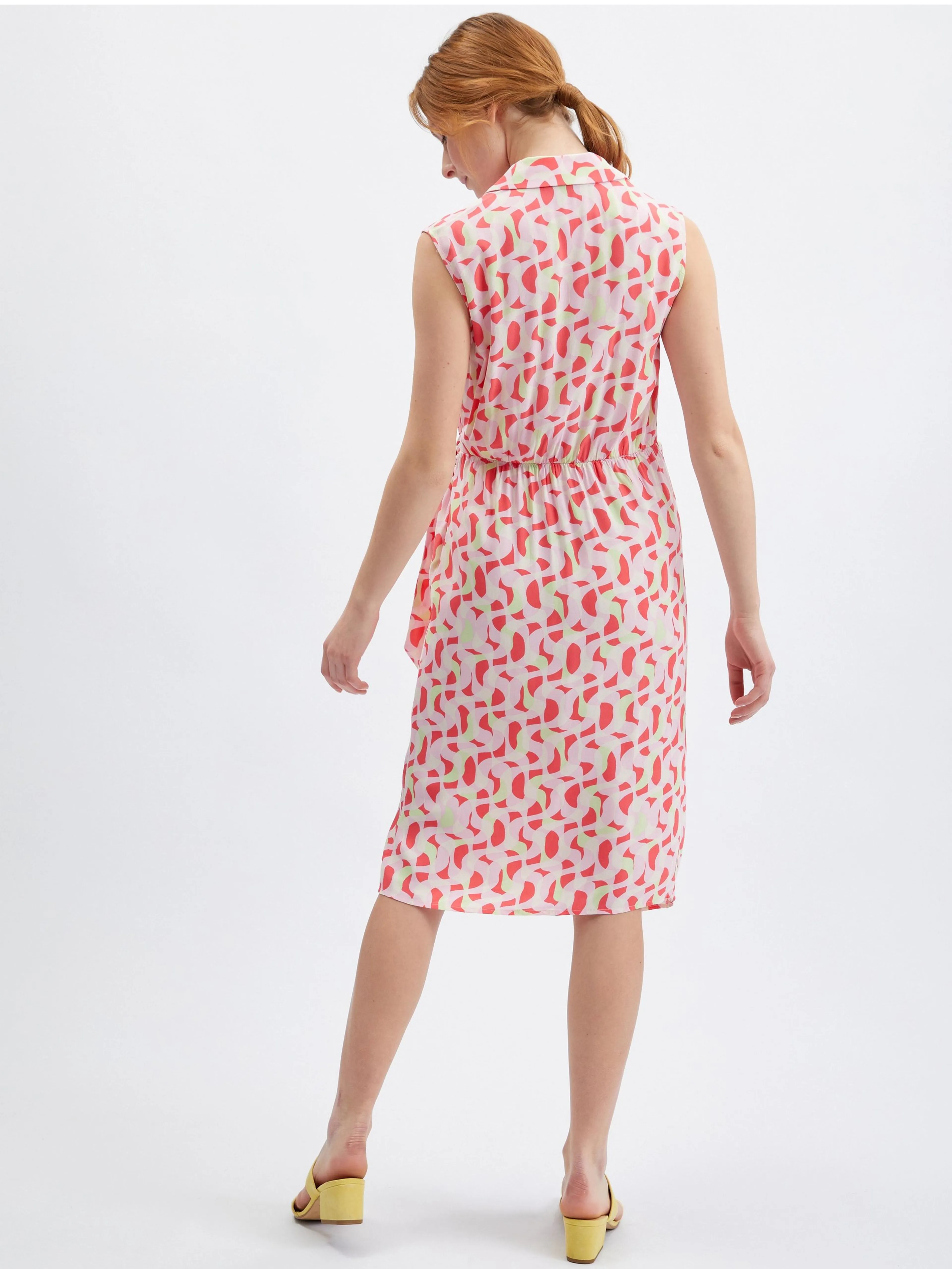 Pinkes gemustertes Damenkleid ORSAY