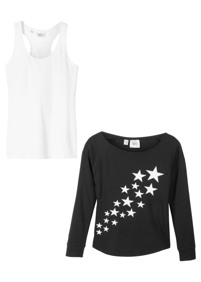 Mädchen Shirt mit Top (2-tlg. Set) aus Bio-Baumwolle