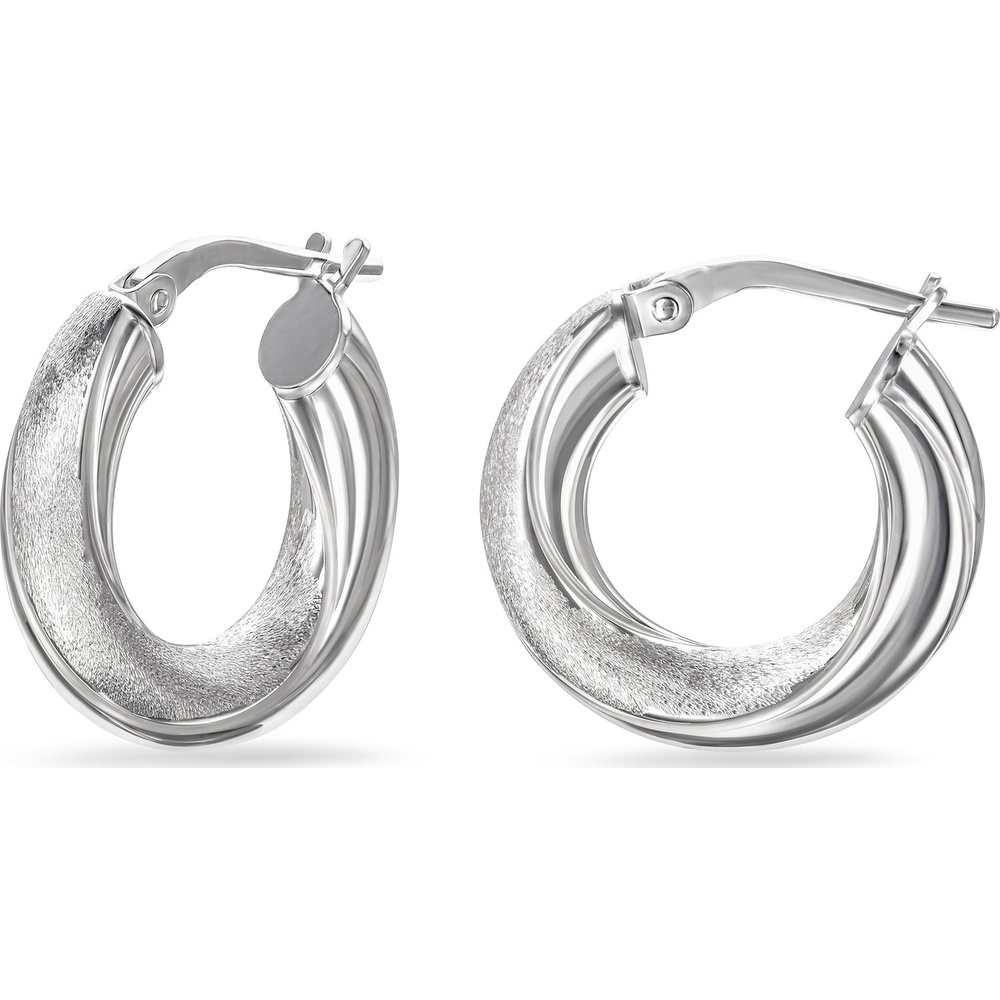 FAVS Créoles 925 Argent argent Boucles d'oreilles