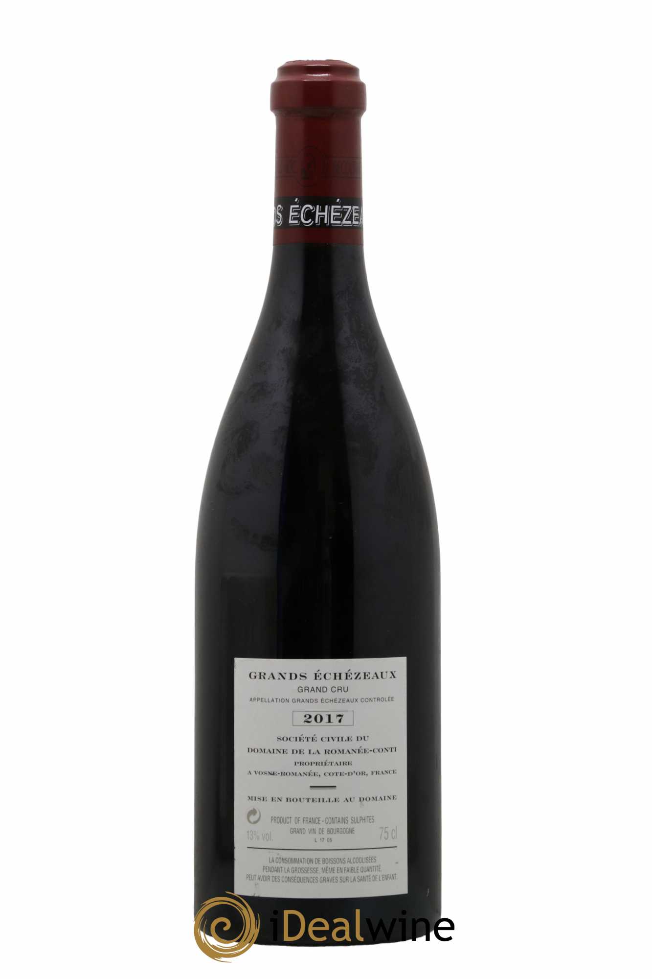 Grands-Echezeaux Grand Cru Domaine de la Romanée-Conti  2017 - Lot de 1 Bouteille