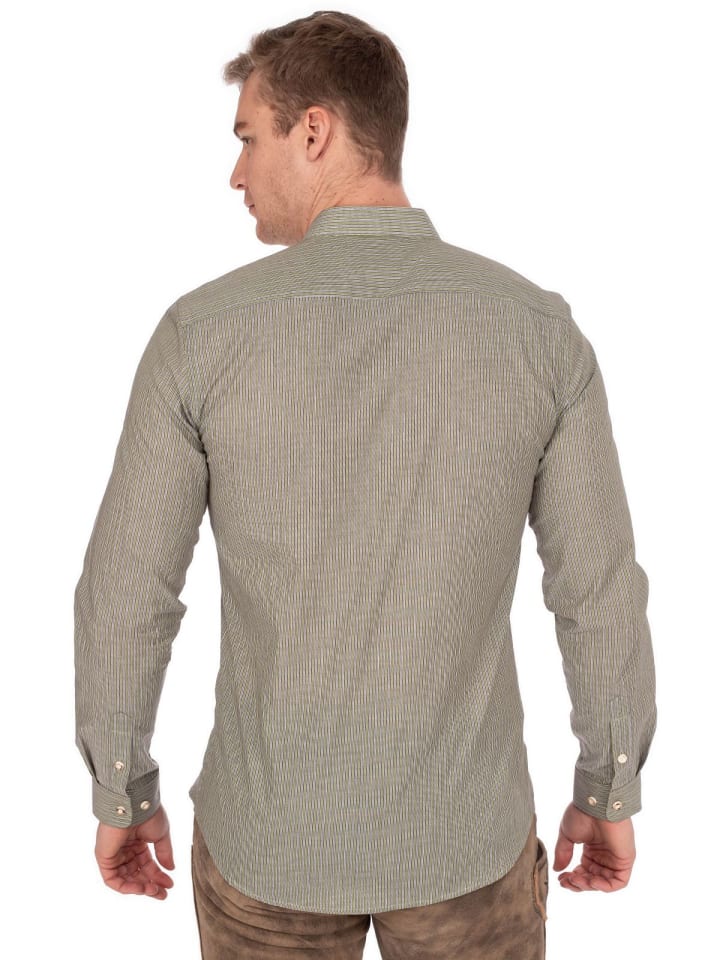 Almsach Stehkragenhemd 942SK-CO in oliv günstig kaufen S