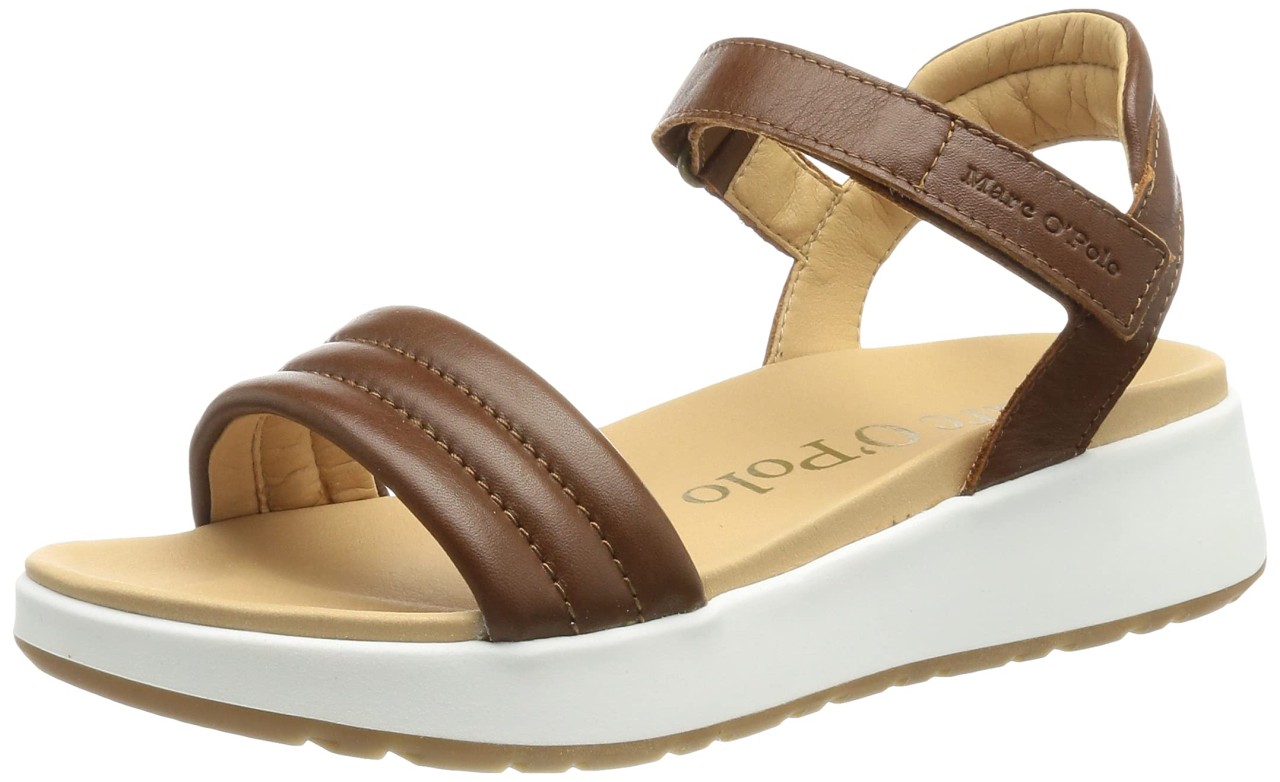 MARC O'POLO Komfort Sandalen braun Wedge Sandal