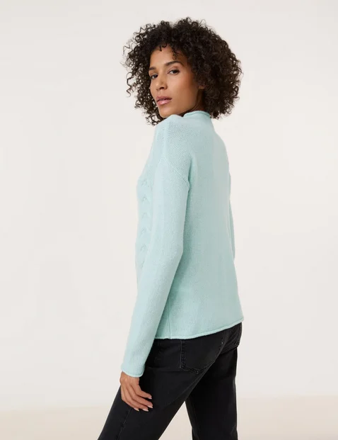 Wollpullover mit Kaschmiranteil
