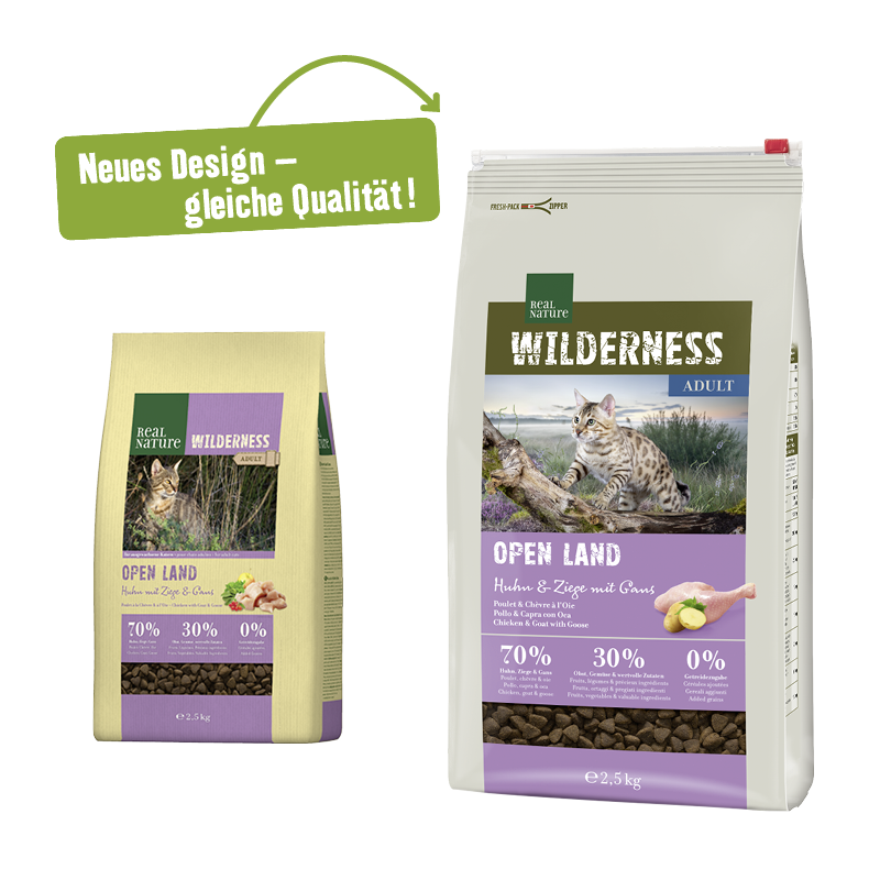 REAL NATURE Trockenfutter REAL NATURE WILDERNESS Open Land Adult 2,5 kg