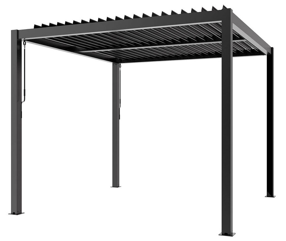 OUTDOORGartenpavillon 3x3m Anthrazit