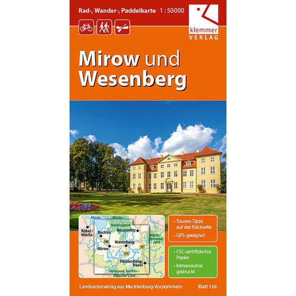 MIROW UND WESENBERG 1 : 50 000 - Karte