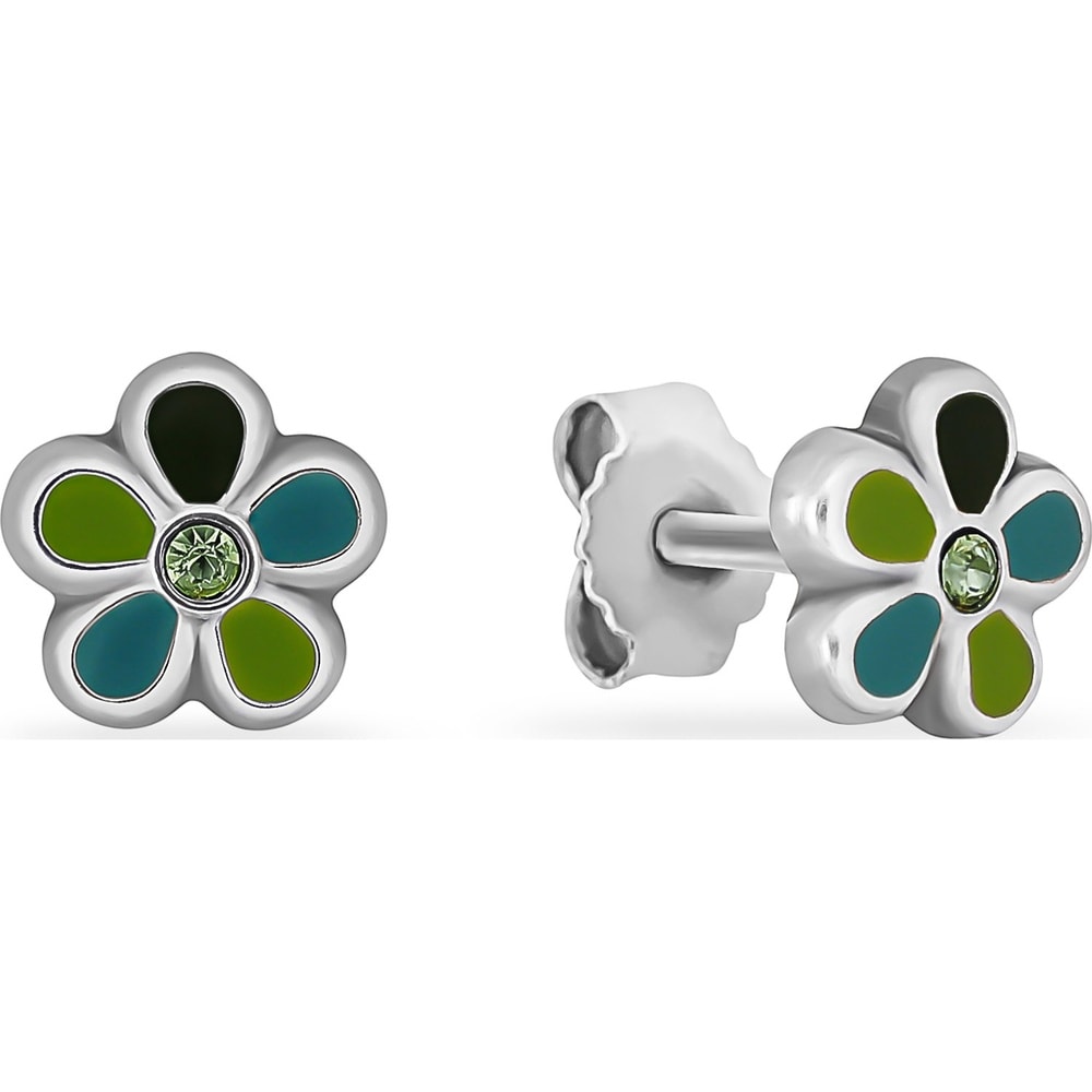 FAVS Boucles d'oreilles à fermoir à poussette 925 Argent Boucles d'oreilles