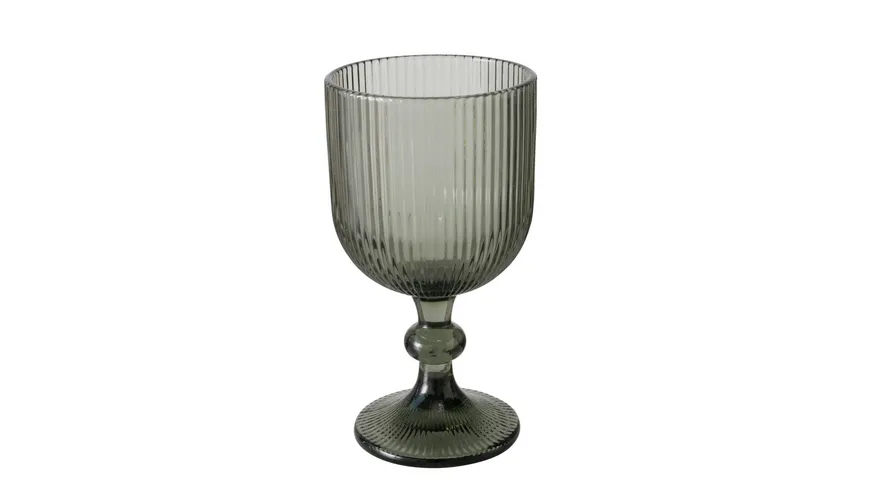 Boltze Weinglas Rigano 16cm Dunkelgrau