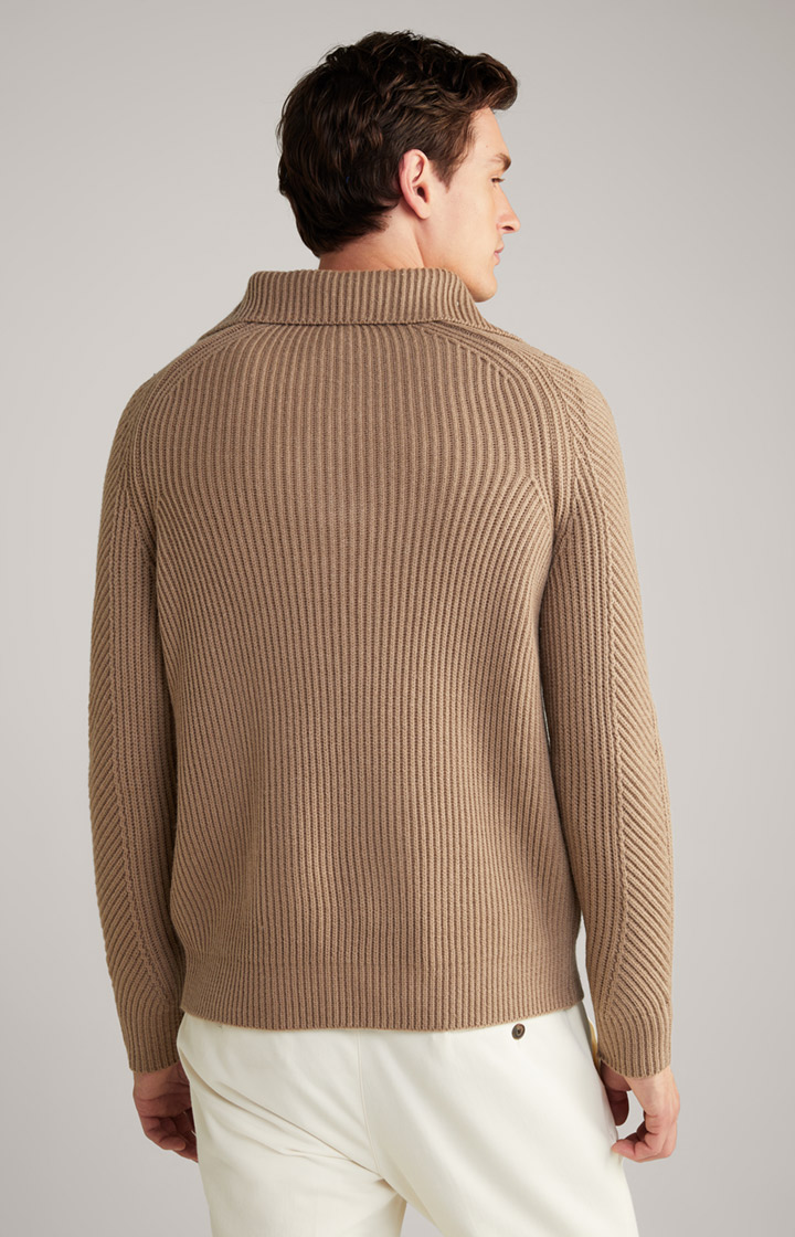 Wool-Mix-Pullover Brunor in Hellbraun