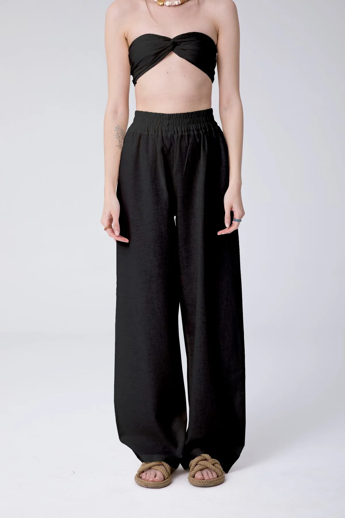 SHEISMONO  Hose - Schwarz - Wide Leg