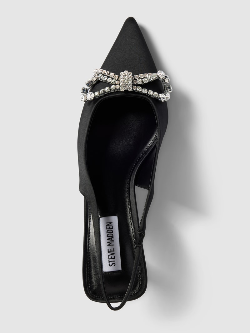 Sandalette mit Zierschleife Modell 'AFFLUENCE' in schwarz