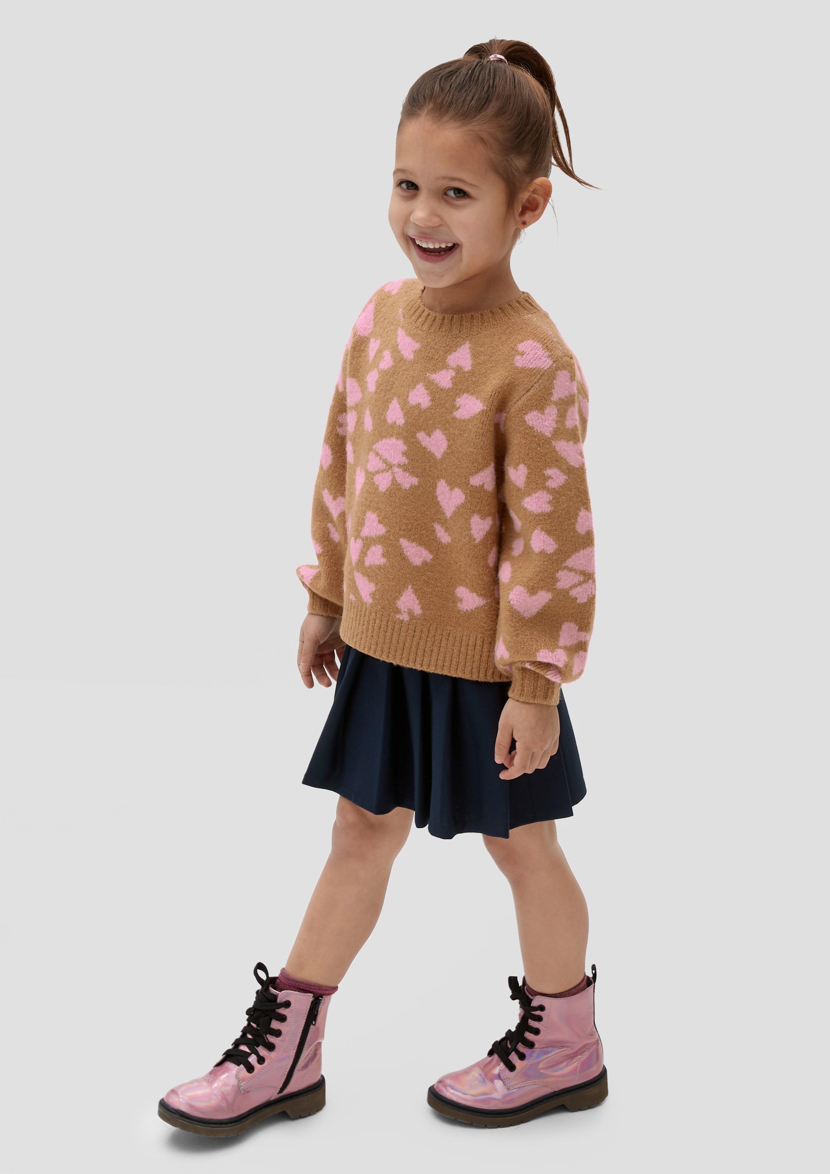 Strickpullover mit Herz-Muster  2133901-84X2