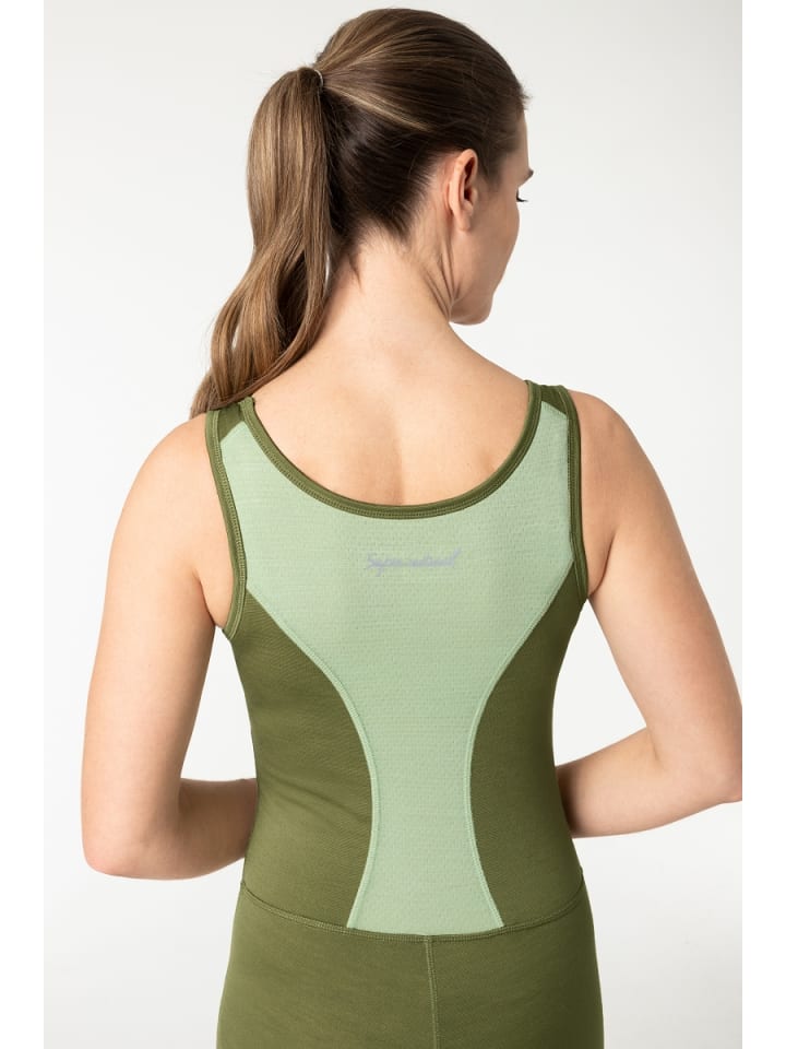 super.natural Merino Einteiler W LIQUID FLOW OVERALL in hellkhaki günstig kaufen