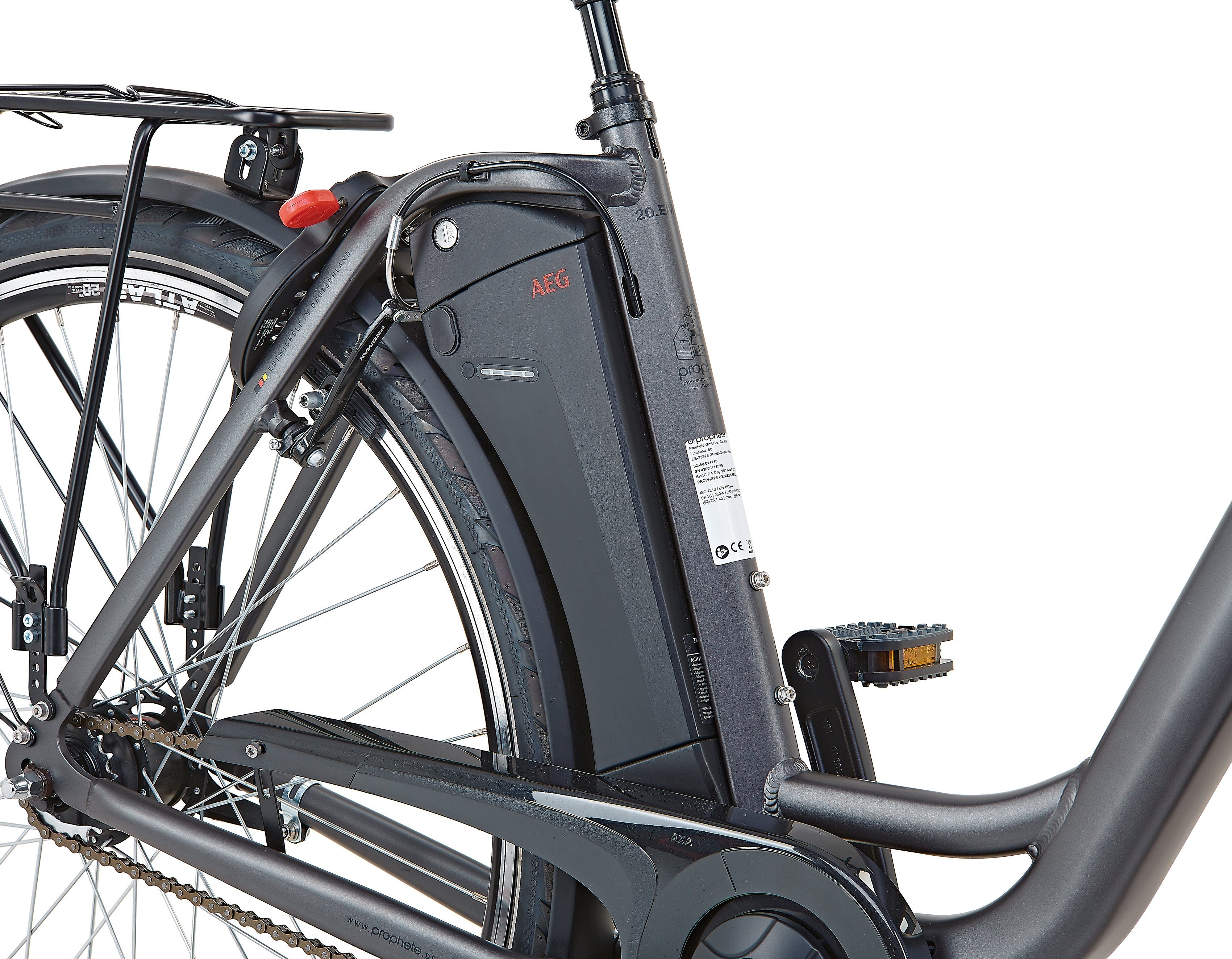 Prophete E-Bike Prophete Geniesser 22.EMC.30, 7 Gang Shimano Nexus Schaltwerk, Nabenschaltung, Frontmotor, 461 Wh Akku