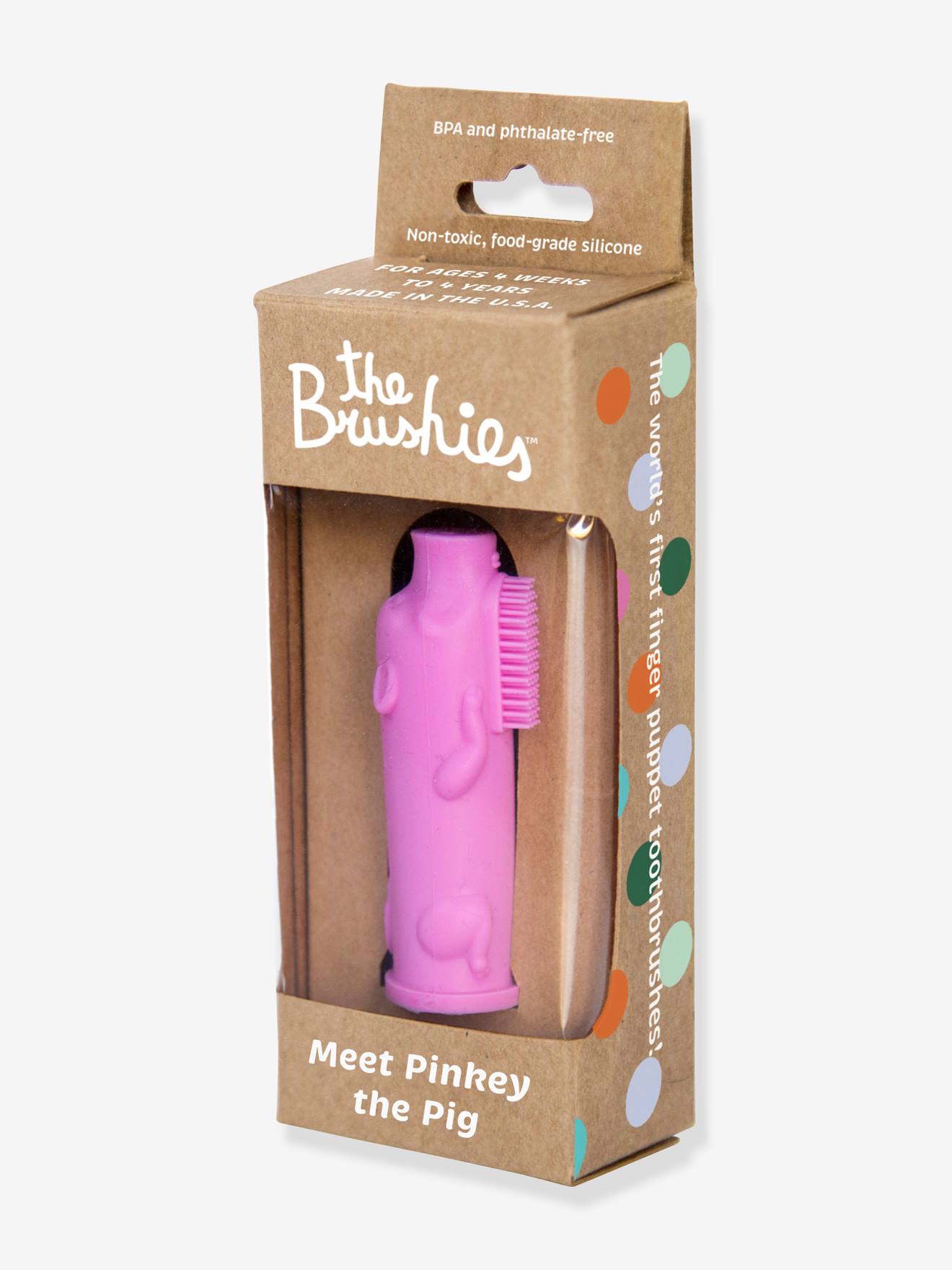 Brosse à dents 1er âge THE BRUSHIES (Les Brossettes) en silicone bleu