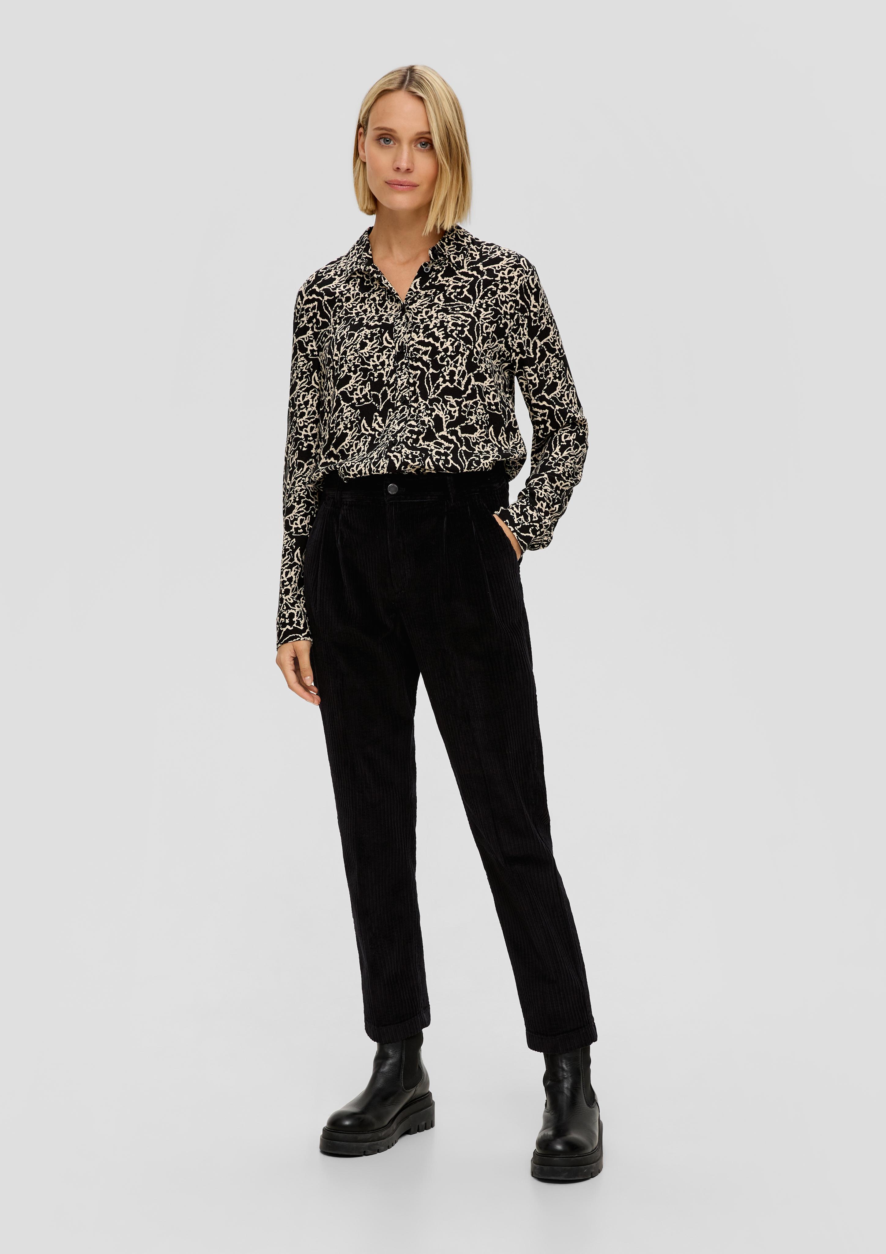 Regular: Bundfaltenhose aus Cord  2138060-9999