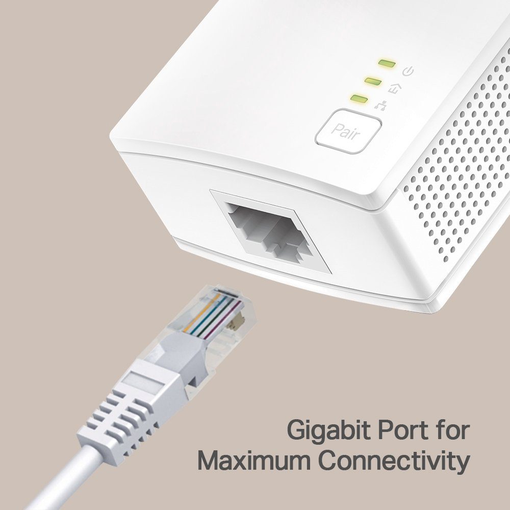 TP-Link TL-PA717 KIT AV1000 Gigabit Powerline Starter Kit WLAN-Repeater