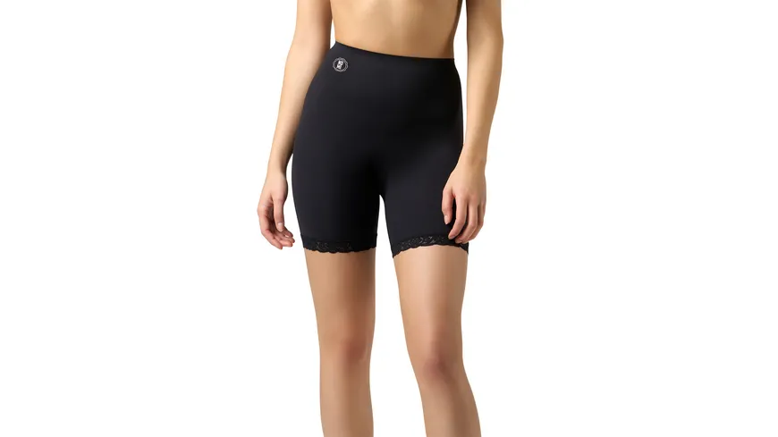 NO-MI Damen figurformende Short Sleek Lace Black