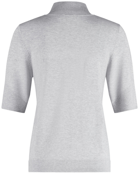 Kurzarmpullover mit Turtleneck