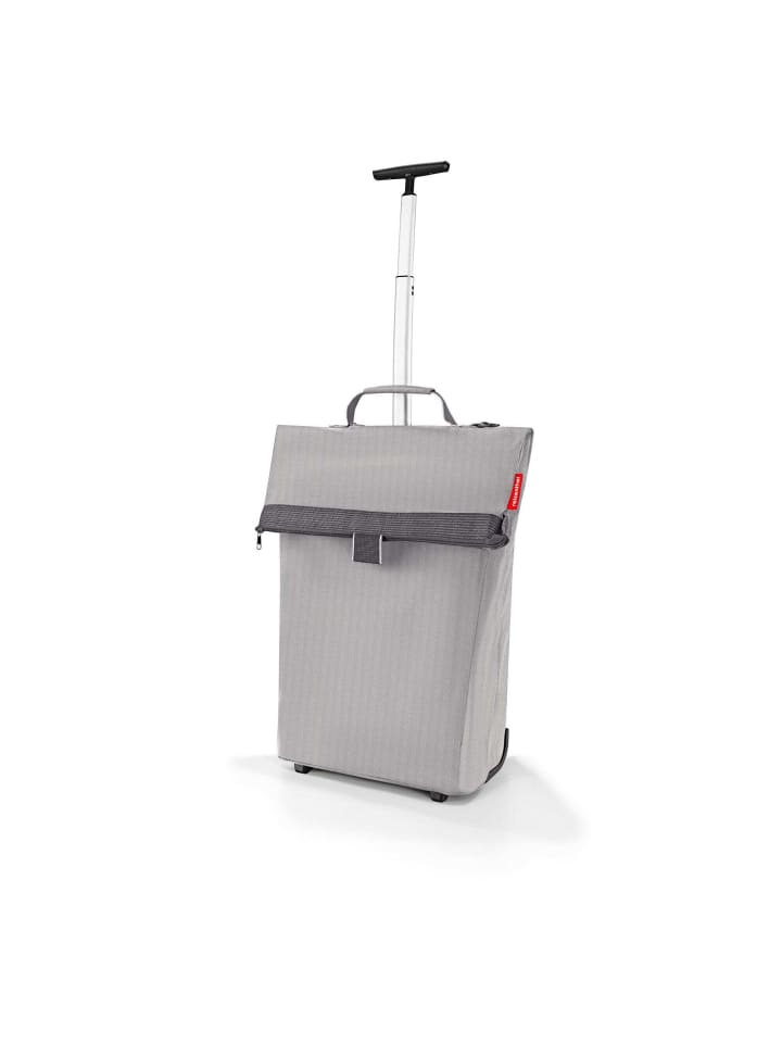 Reisenthel trolley M - Einkaufstrolley 53 cm (glossy dots black) in herringbone grey günstig kaufen onesize