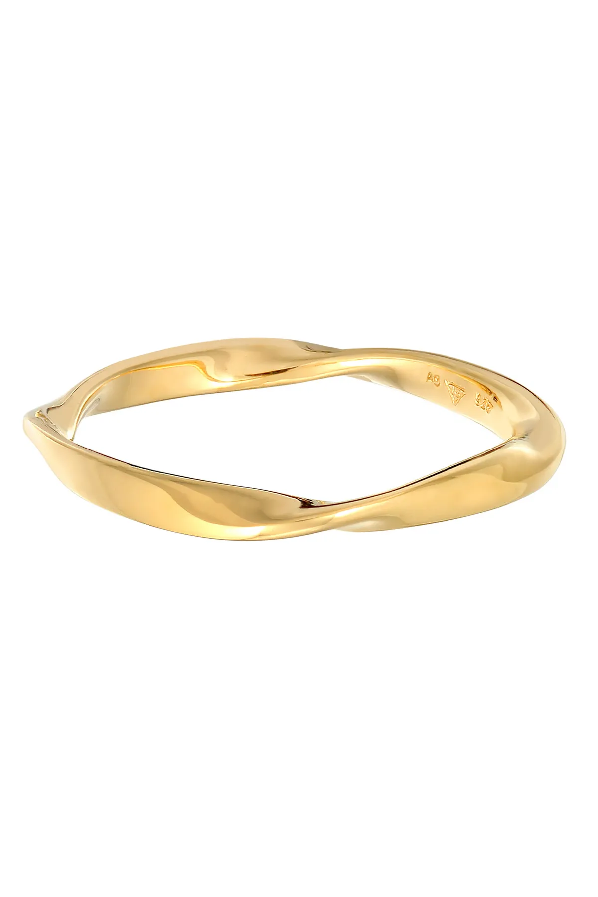 ELLI  Ring Bandring Gedreht Stapelring Basic 925 Silber