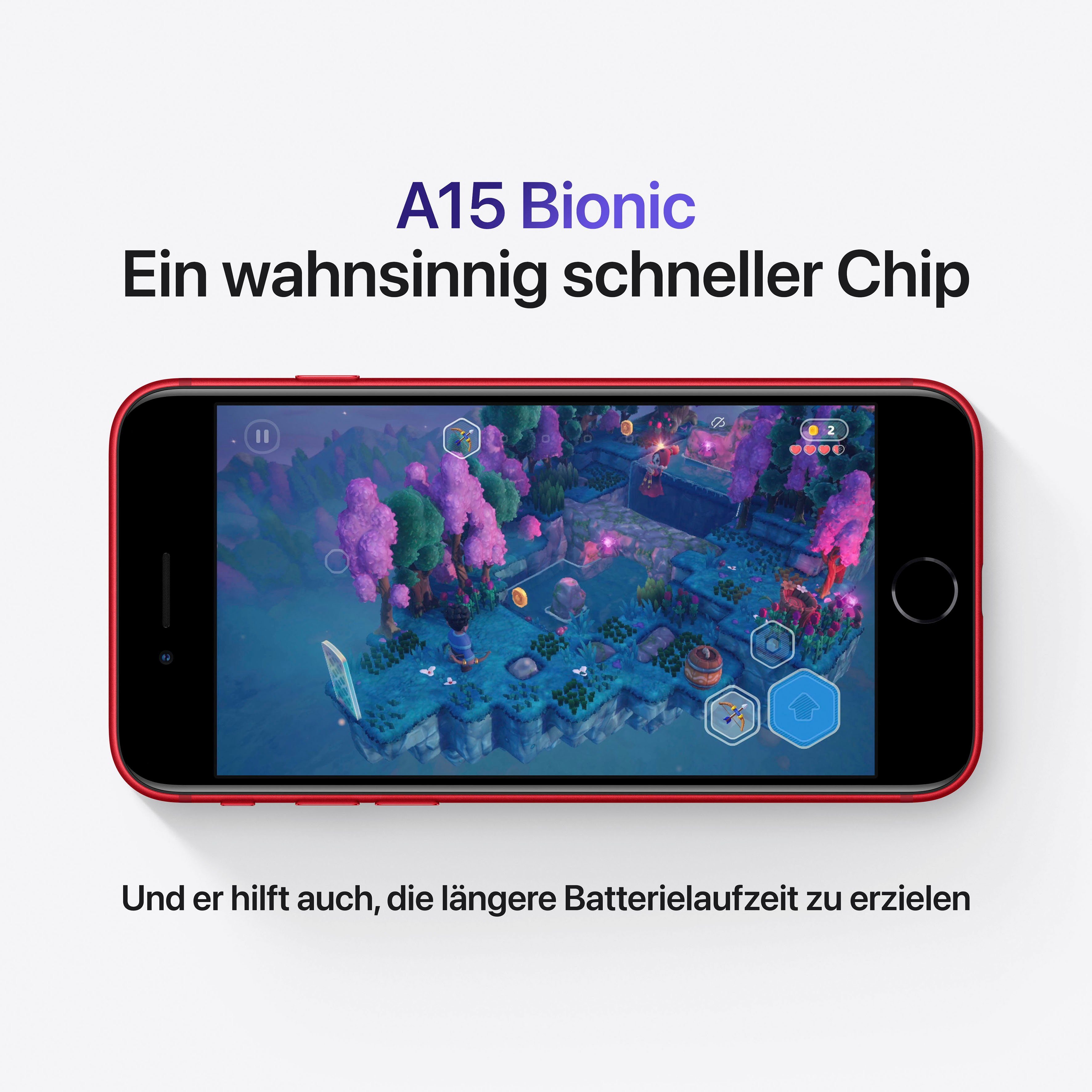 Apple iPhone SE (2022) Smartphone (11,94 cm/4,7 Zoll, 256 GB Speicherplatz, 12 MP Kamera)