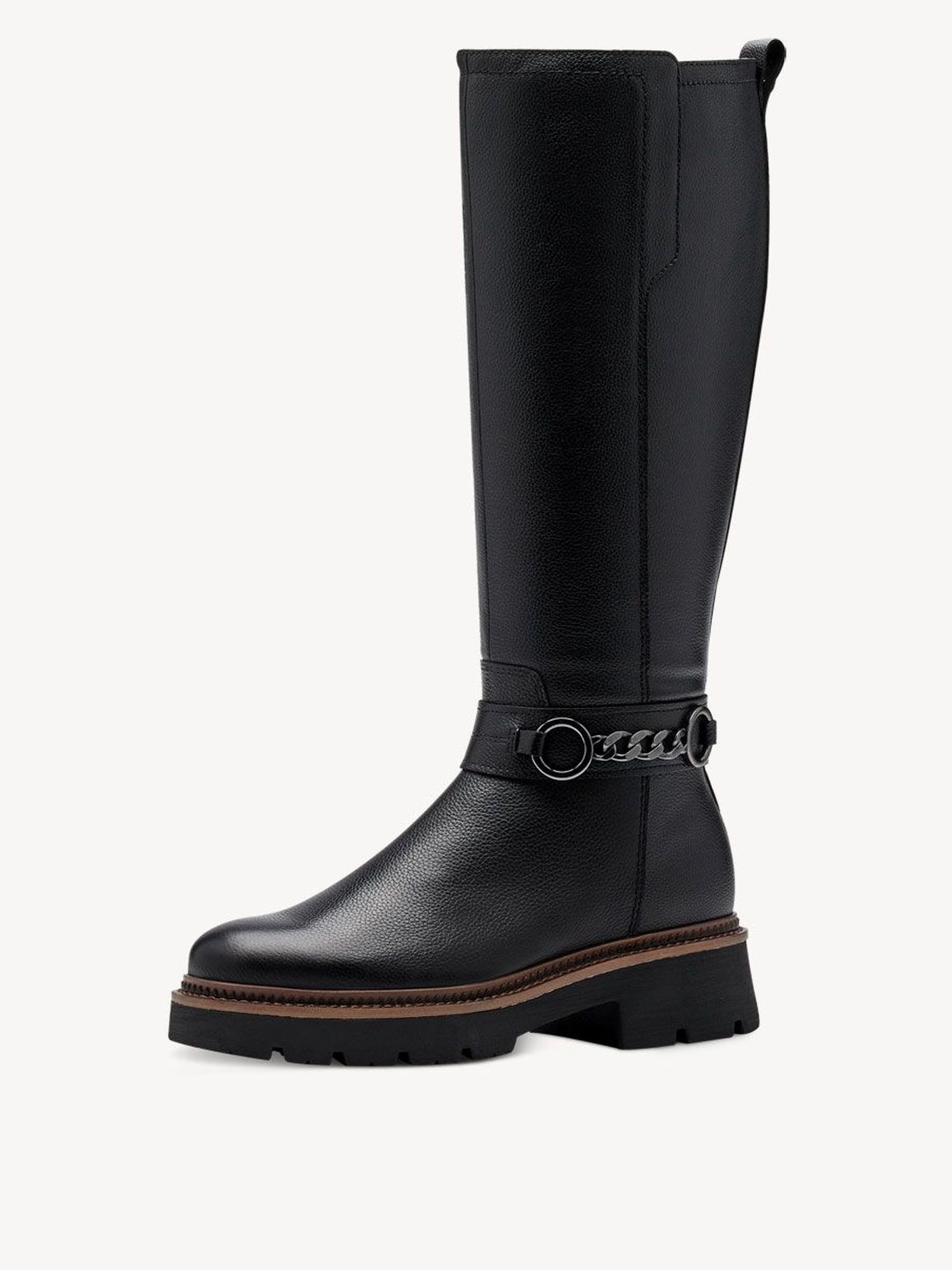Bottes en cuir - noir