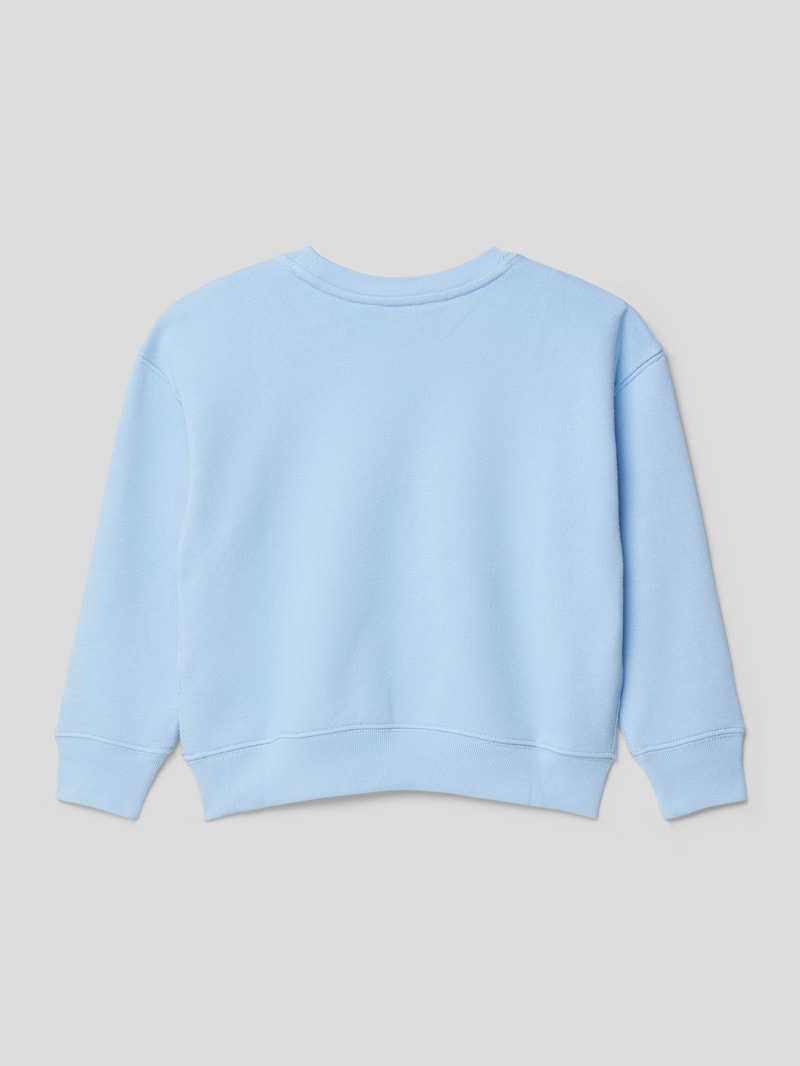 Sweatshirt mit Label-Print Modell 'BUBBLE' in bleu