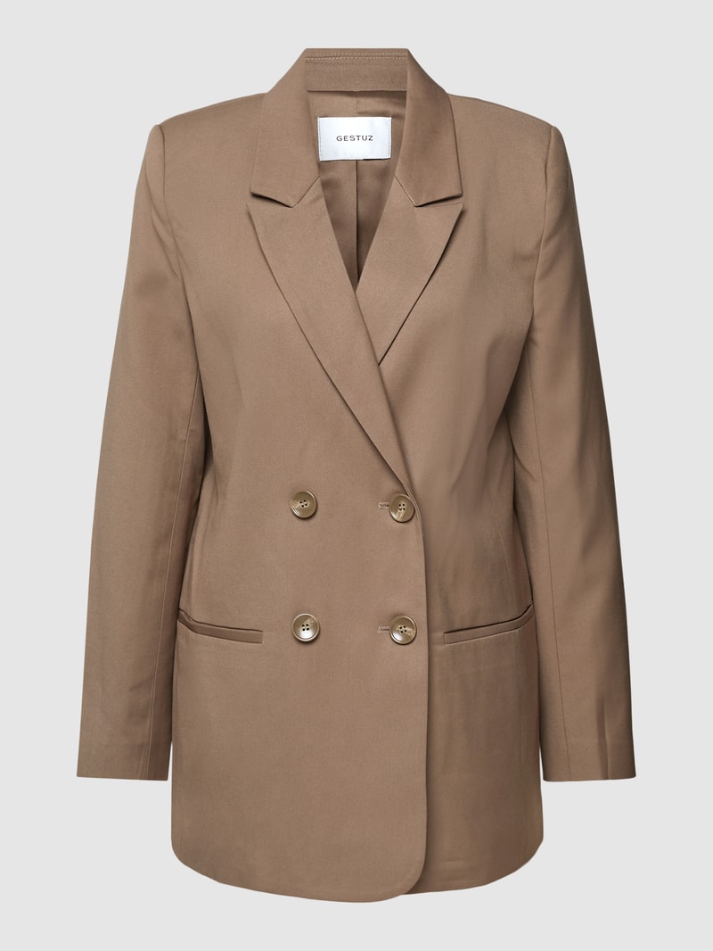 Blazer mit Paspeltaschen Modell 'Paula' in haselnuss braun