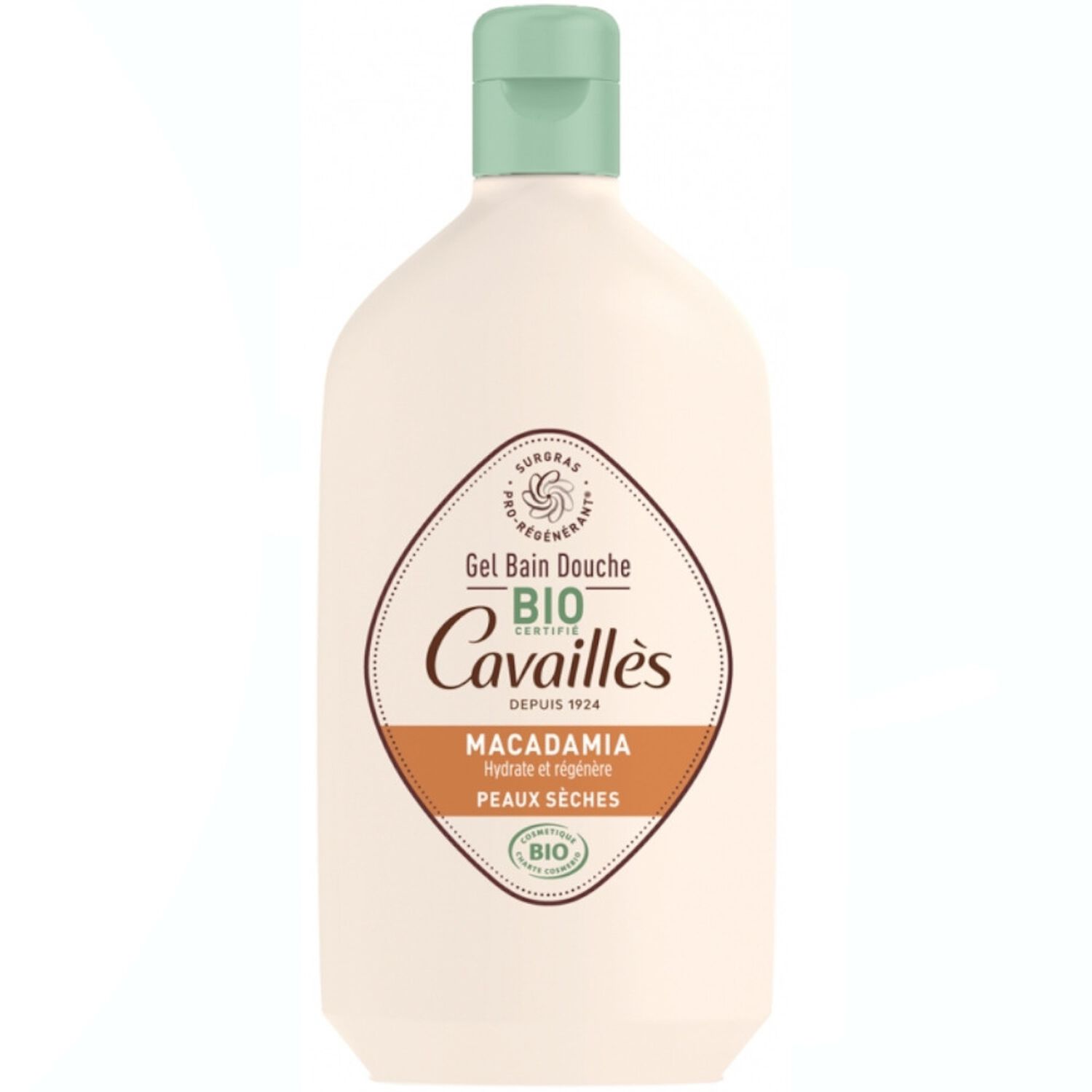 Cavaillès Macadamia Gel Bain & Douche - Peaux Sèches Bio 400 ml