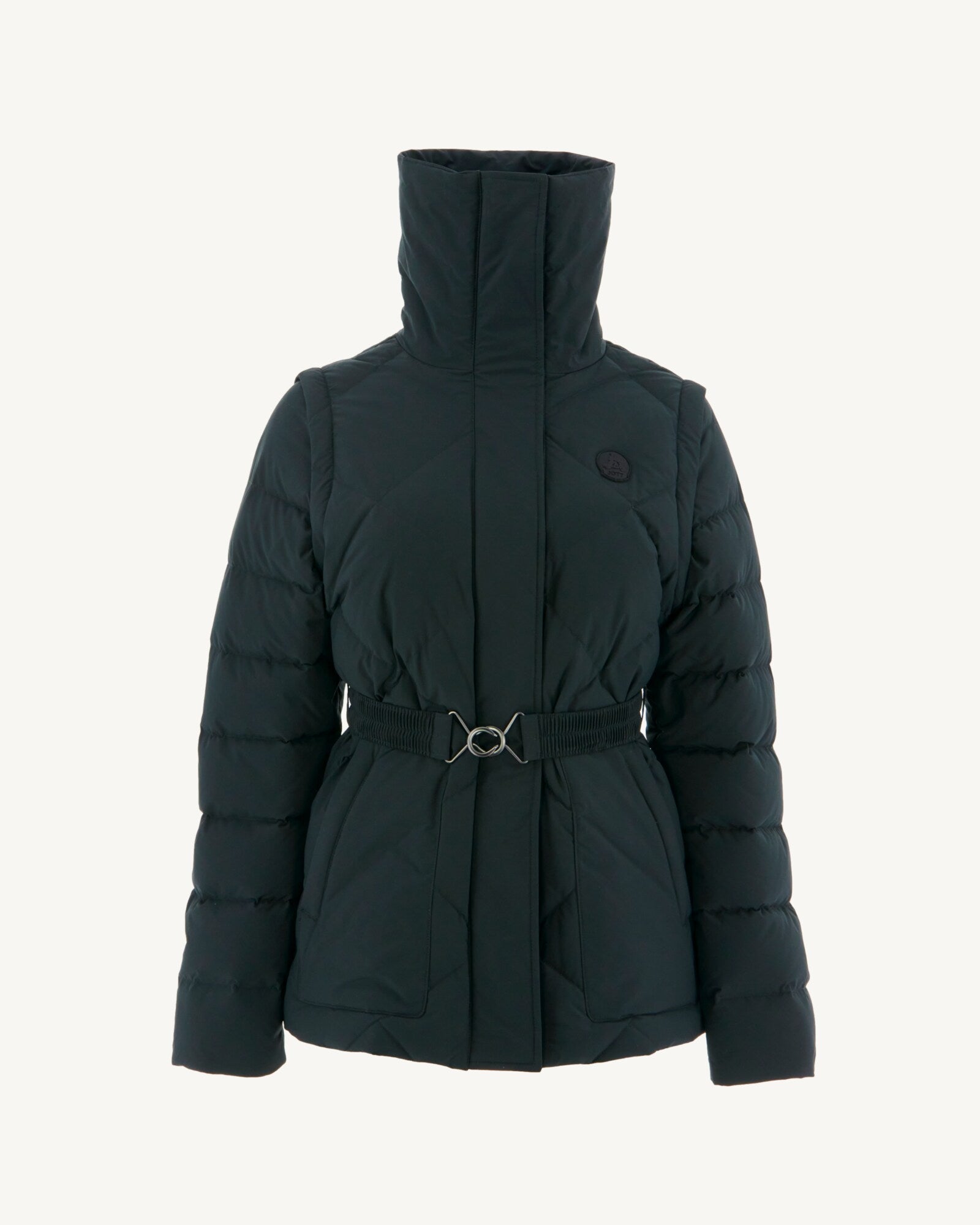 Doudoune manches amovibles Noir Anita