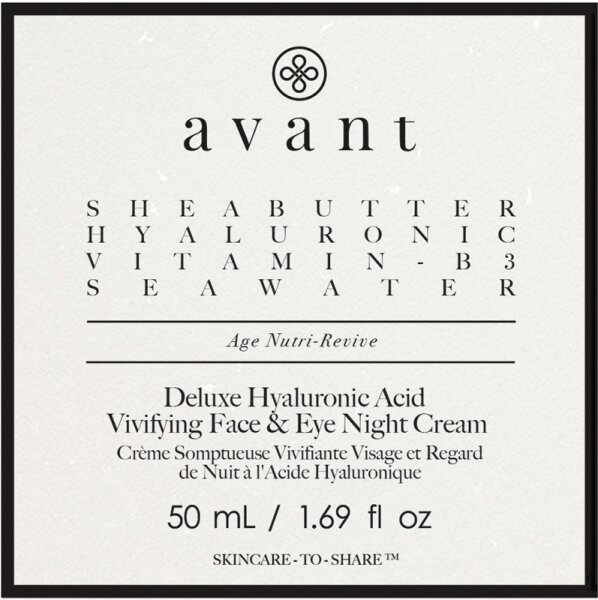 Avant Age Nutri-Revive Deluxe Hyaluronic Acid ivifying Face & Eye Night Cream Nachtcreme