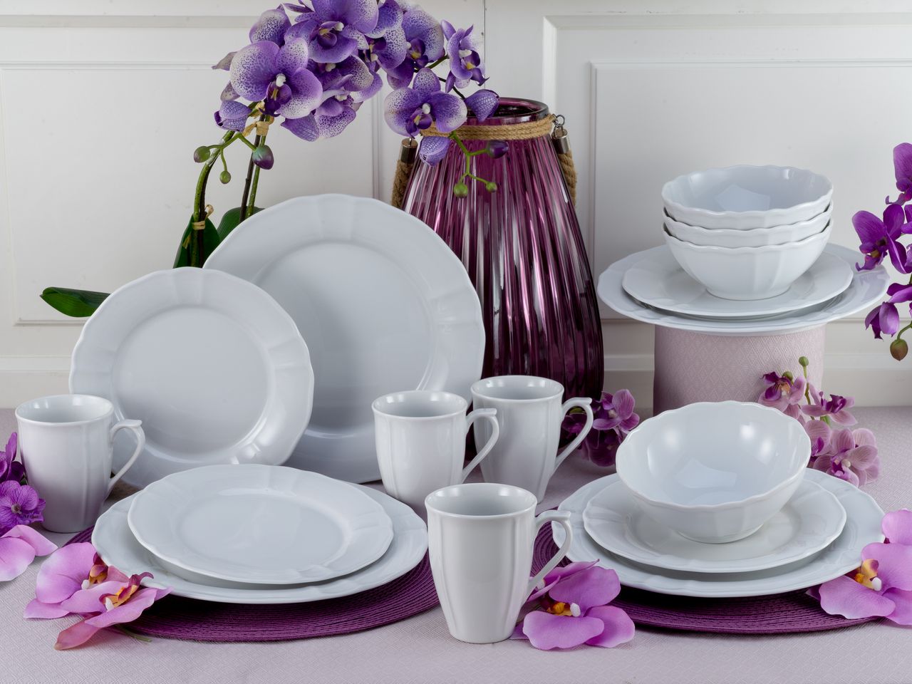 CreaTable Flora weiss Kombi 16-tlg