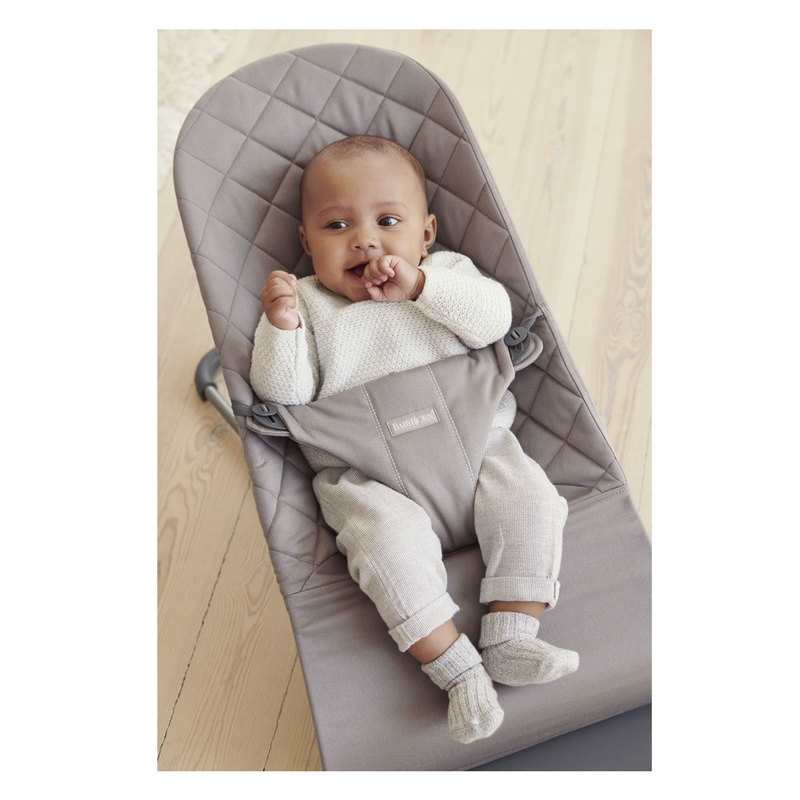 Transat Bliss coton matelassage gris sable BabyBjörn