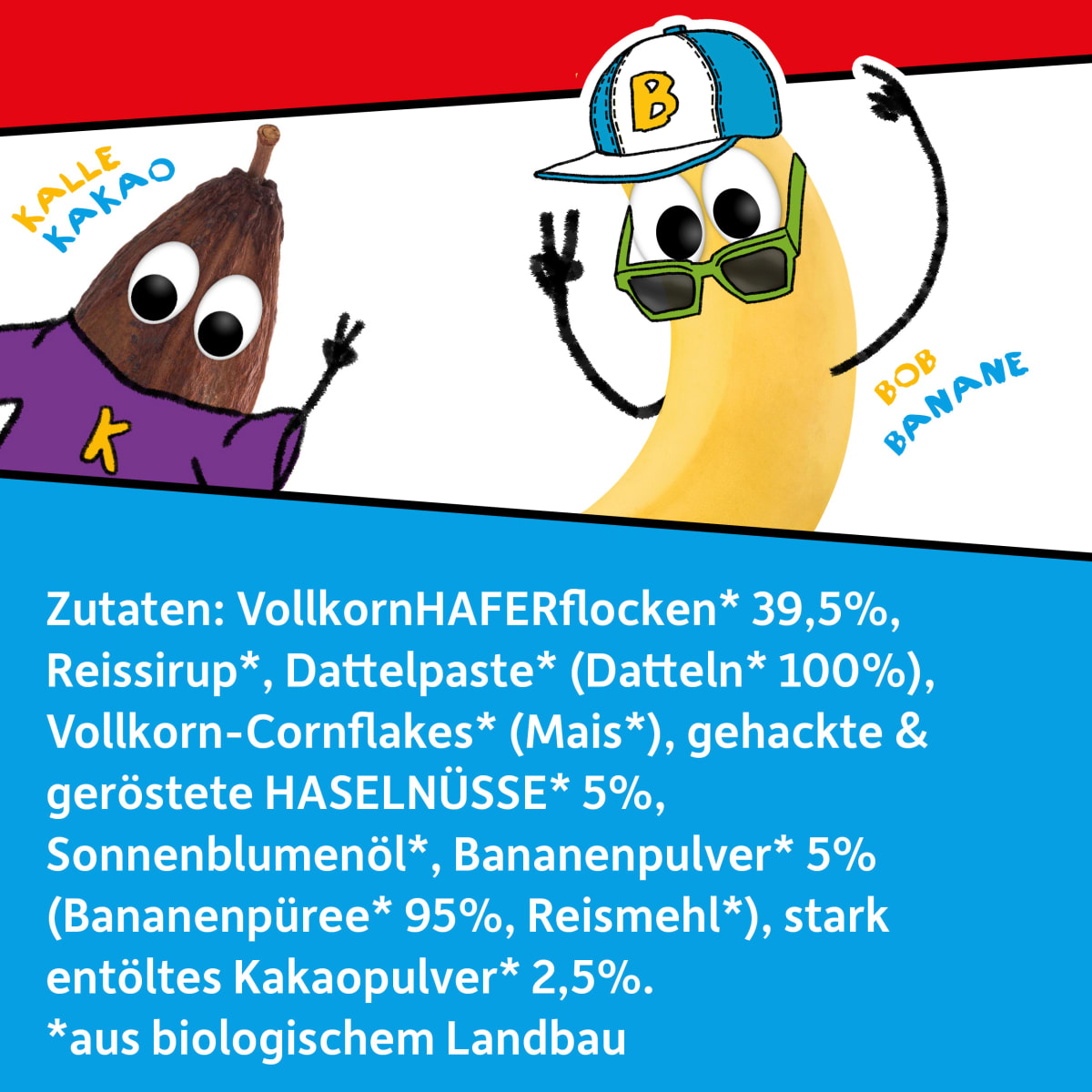Kindersnack Fruchtriegel Banane & Kakao, ab 3 Jahren (6 x 26 g), 156 g