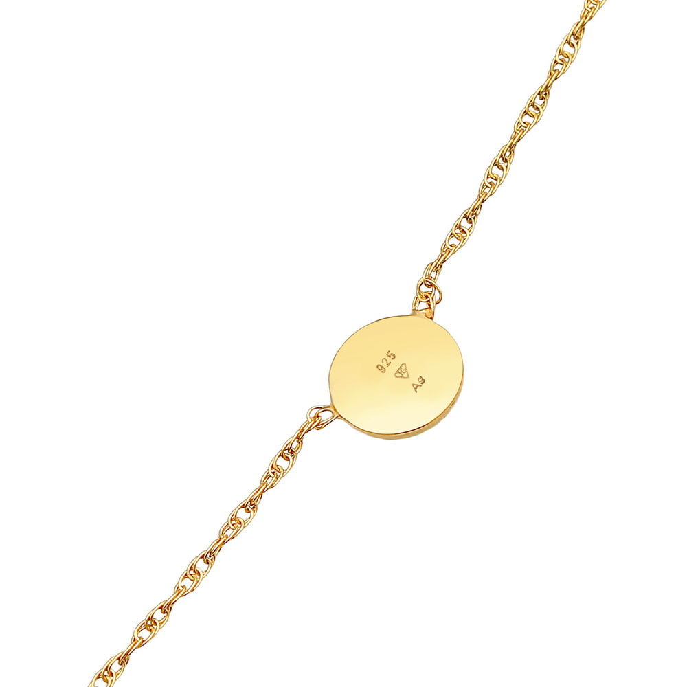 Elli Elli Bracelet de Cheville Femmes Bracelet de Cheville Monnaie Soleil en Argent St Bijoux