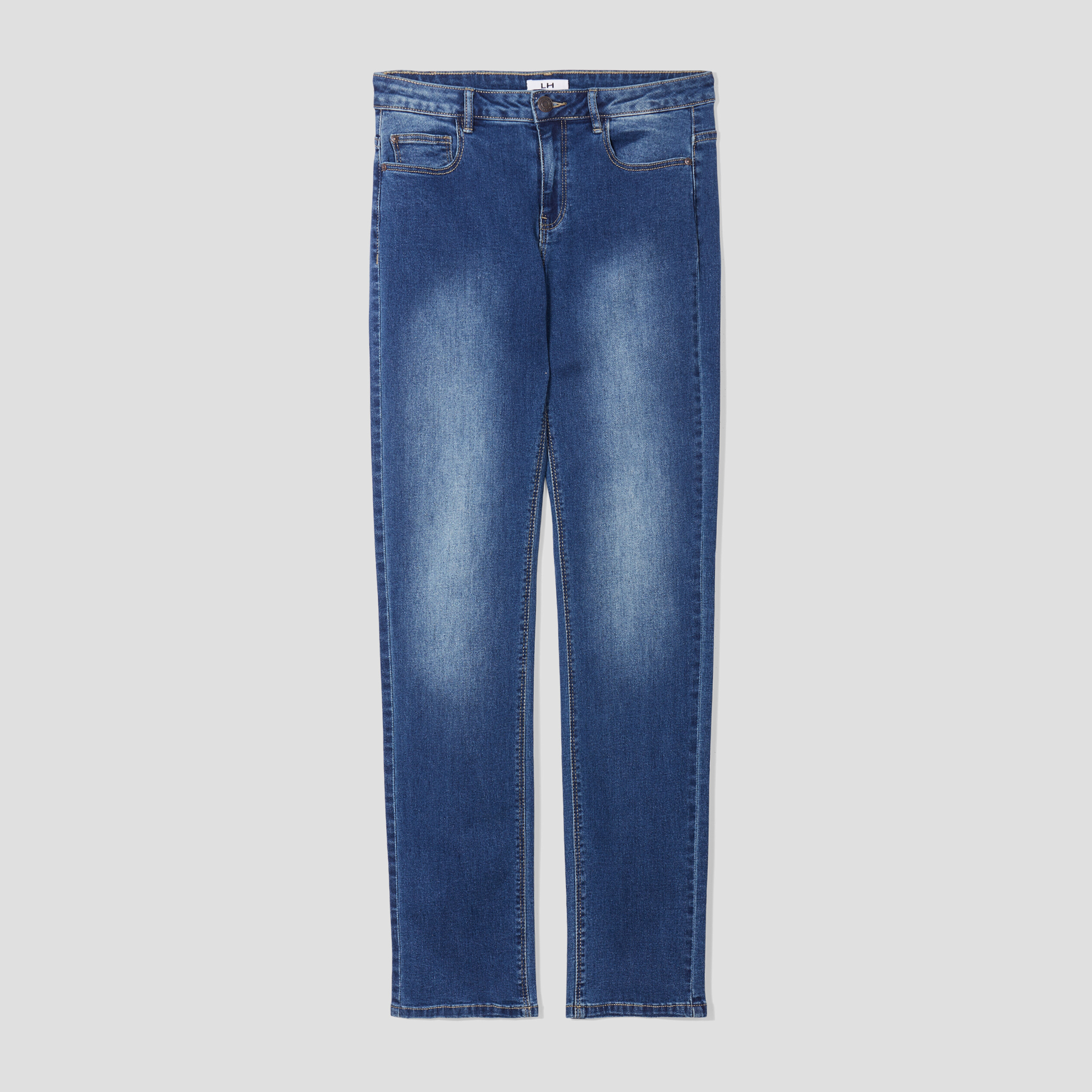 Jeans straight taille normale denim stone femme | La Halle