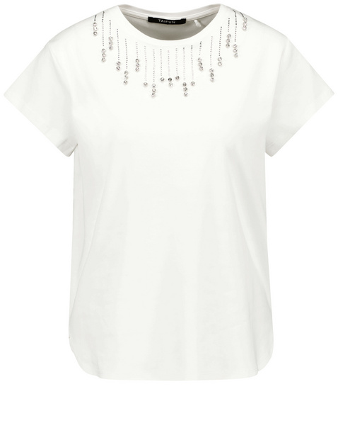 T-Shirt mit Strassstein-Applikation