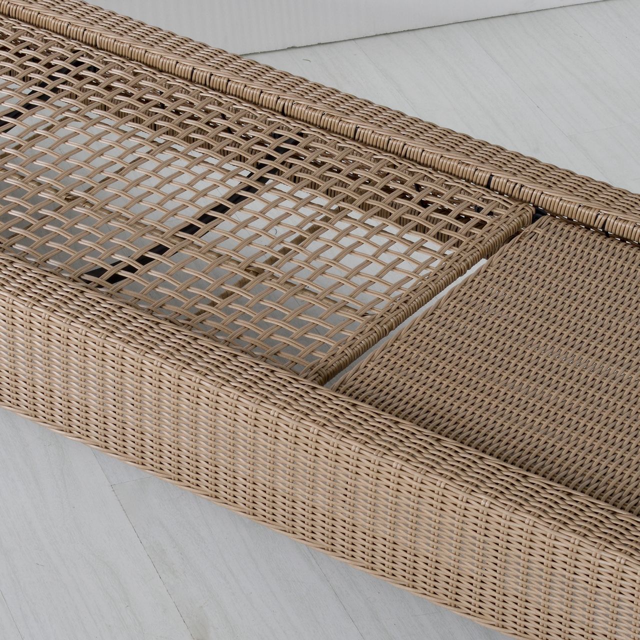 Outsunny Gartenliege Sonnenliege 5-stufig verstellbar Gartenmöbel Stahl Khaki