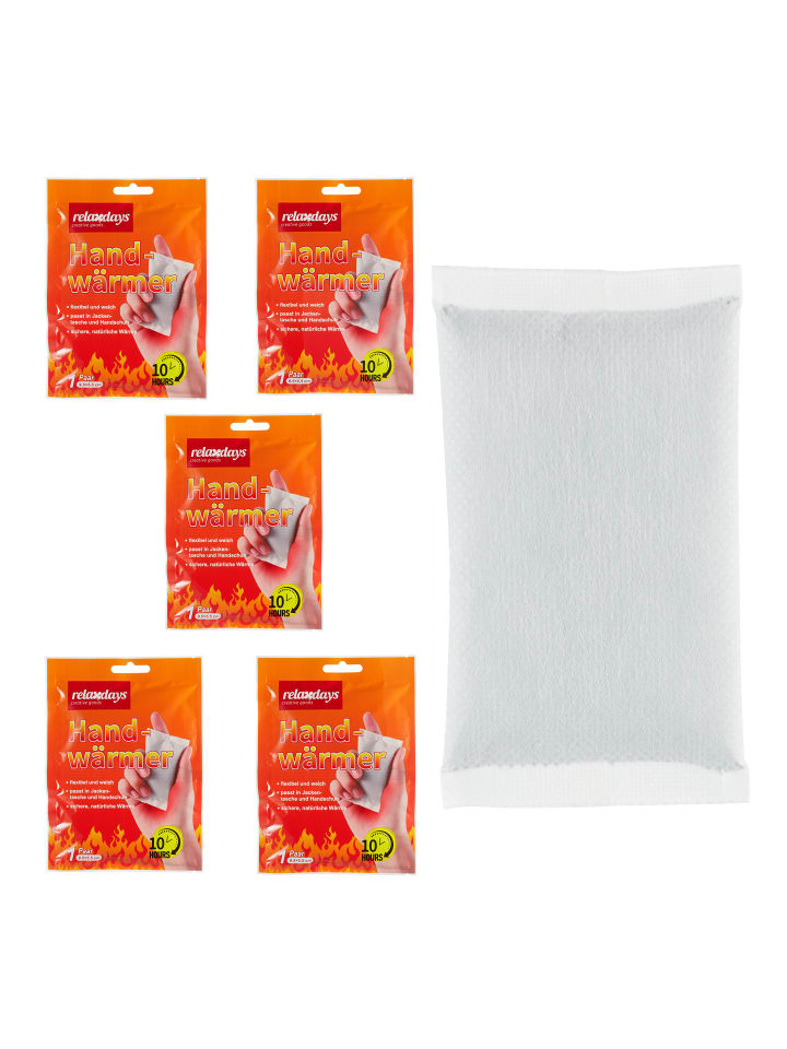 relaxdays Handwärmer in Weiß - 5 Paar günstig kaufen onesize